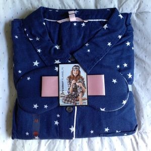 NWT Victoria's Secret blue star pajamas Sz Medium